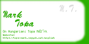 mark topa business card